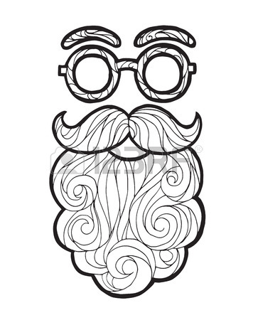 356x450 Vector Illustration Of A Hand Drawn Sketch Santa Claus Male Beard
