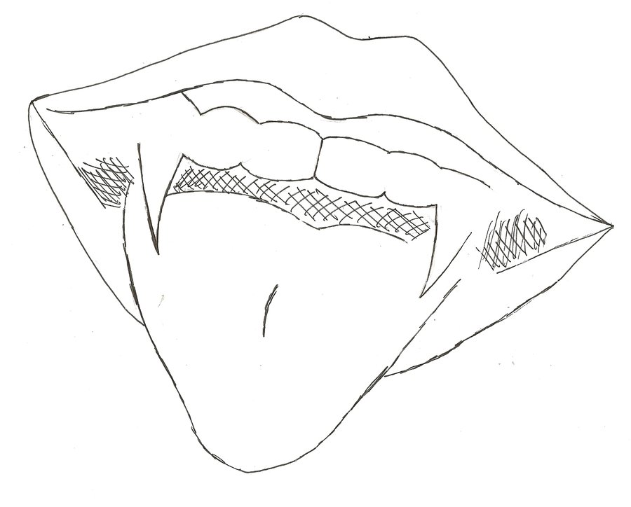 900x724 Vampire Mouth By Agixdx3