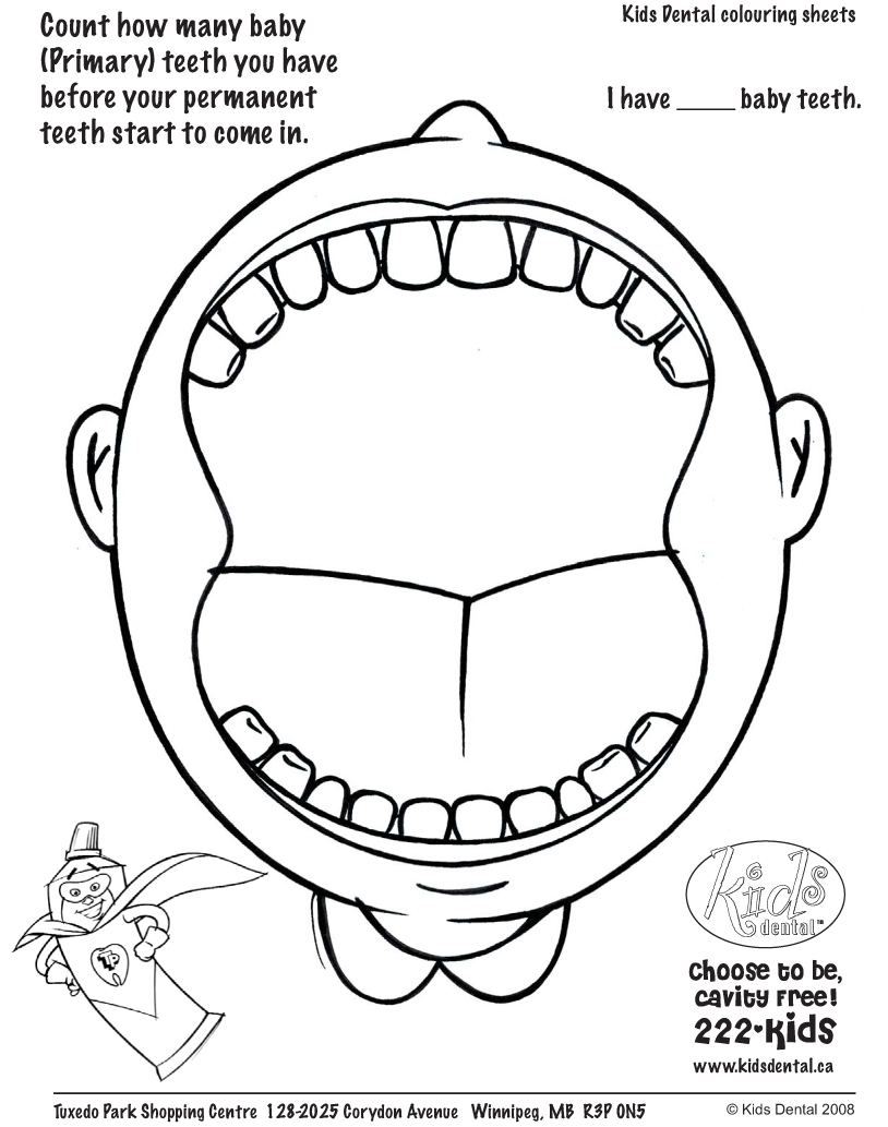 814x1033 Open Mouth With Teeth Coloring Pages