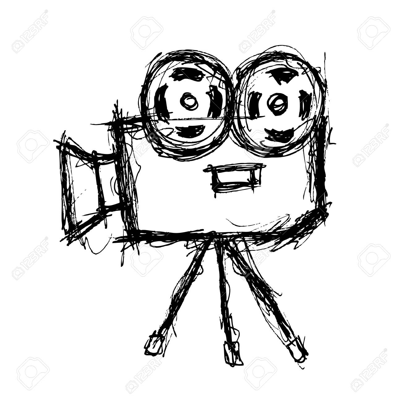 1300x1300 Grunge Movie Camera Royalty Free Cliparts, Vectors, And Stock