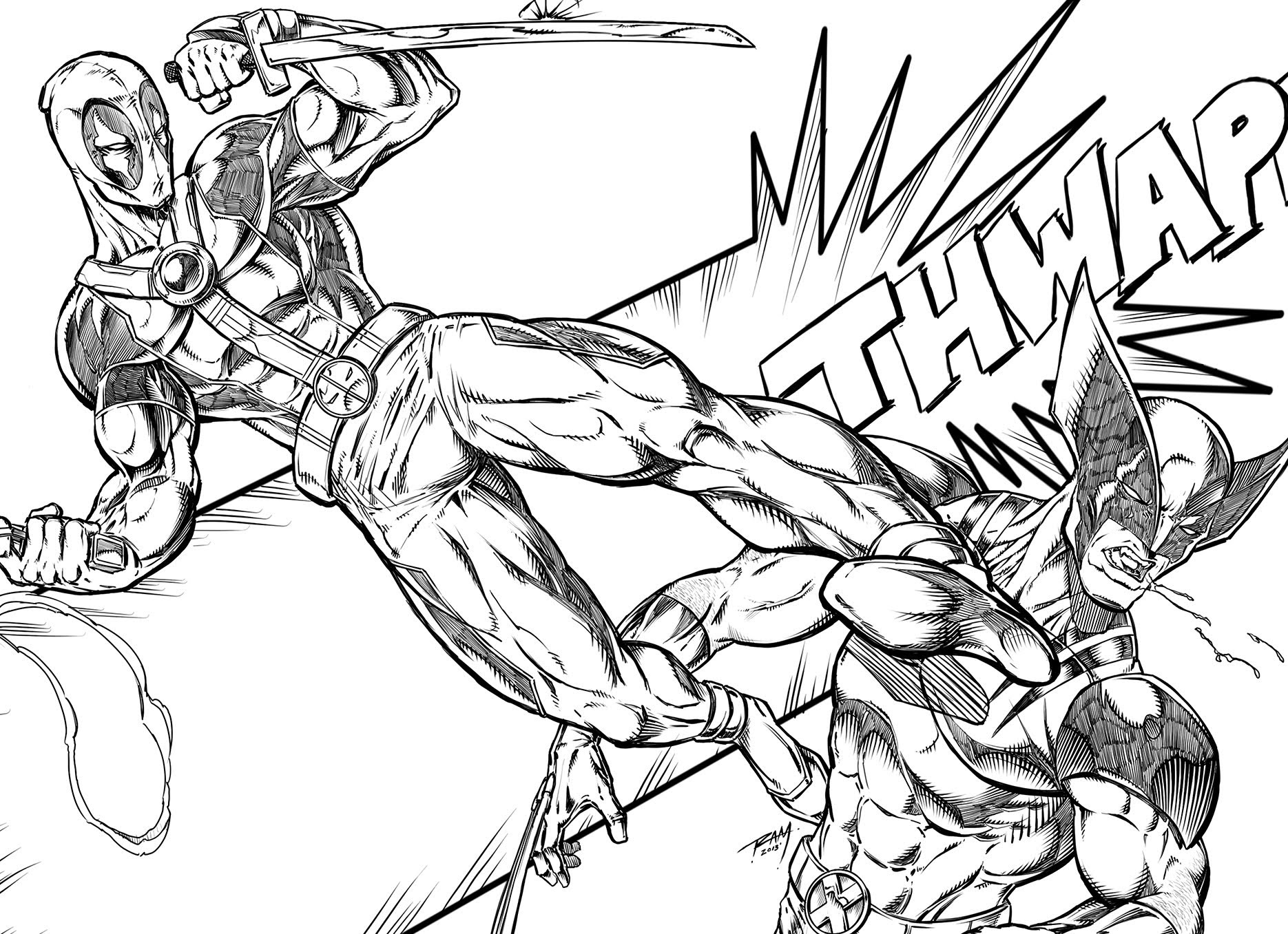 1870x1357 Deadpool Vs Wolverine