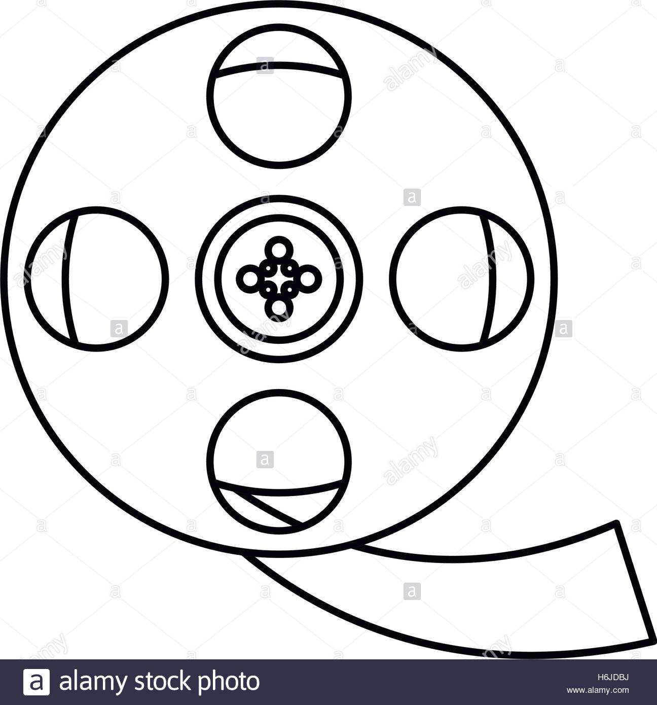 Movie Reel Drawing at GetDrawings | Free download