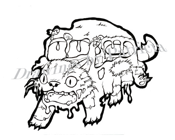 570x457 Halloween Drawings Inspired By Studio Ghibli Movies 5