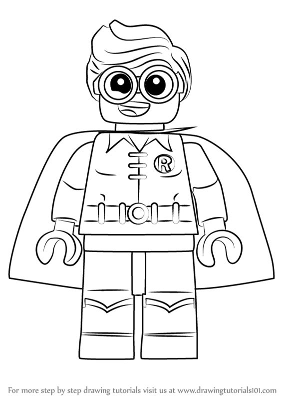 567x800 Learn How To Draw Robin From The Lego Batman Movie (The Lego