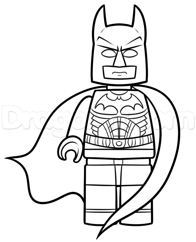 810x1002 Batman Drawing Easy The Lego Batman Movie Drawing Lesson, Stepstep