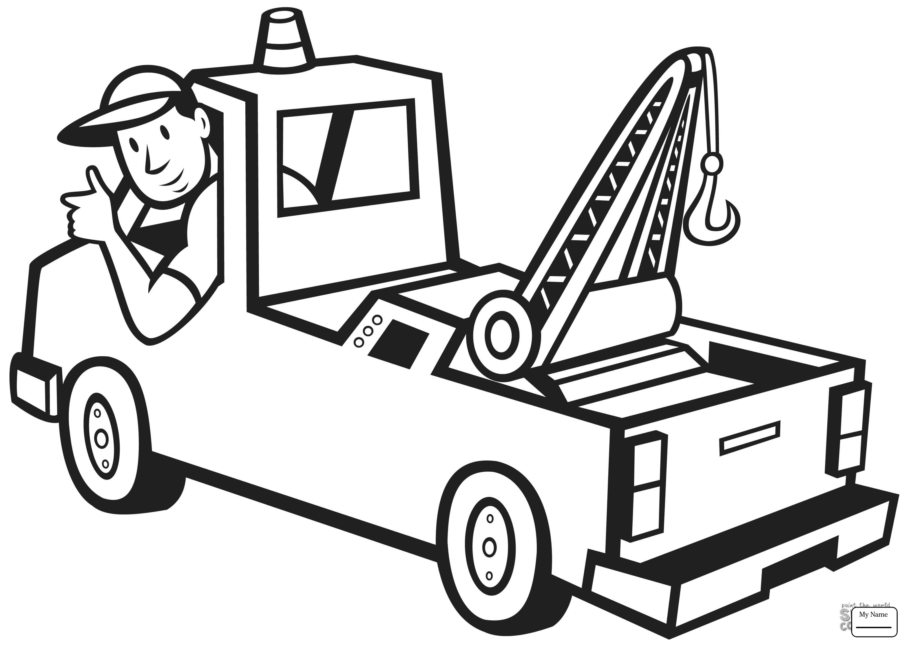 3138x2232 Truck Driver People Coloring Pages