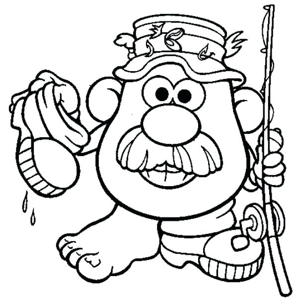 600x603 Mr Potato Head Coloring Pages Potato Head The Adventure Of Potato