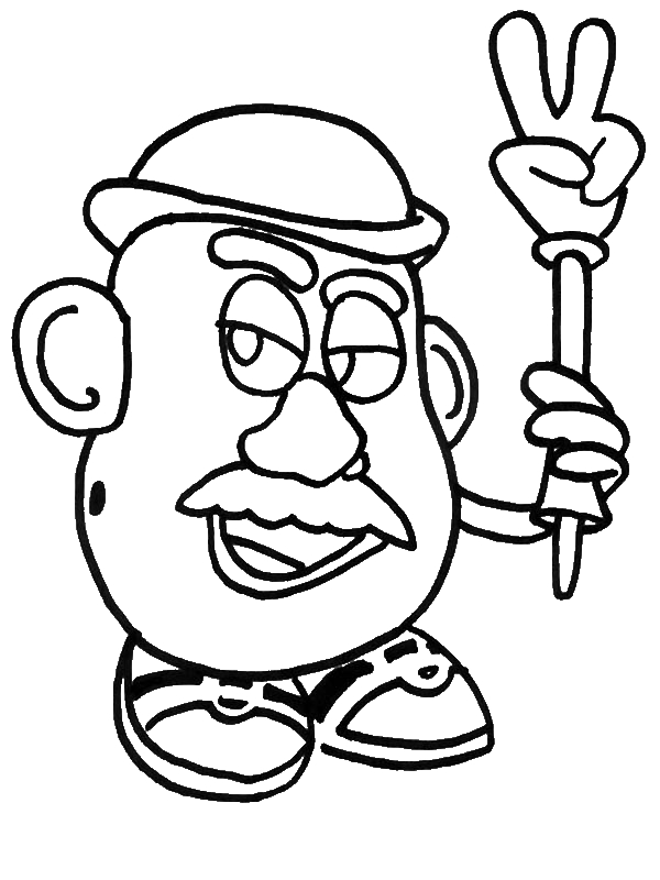 600x800 Potato Head Coloring Pages