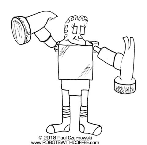 480x472 Hammrietta (Dopey Robot) Robots With Coffee