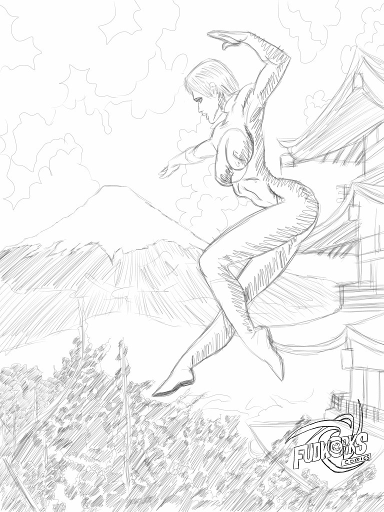 768x1024 Mt. Fuji Rising Sun By Fudster