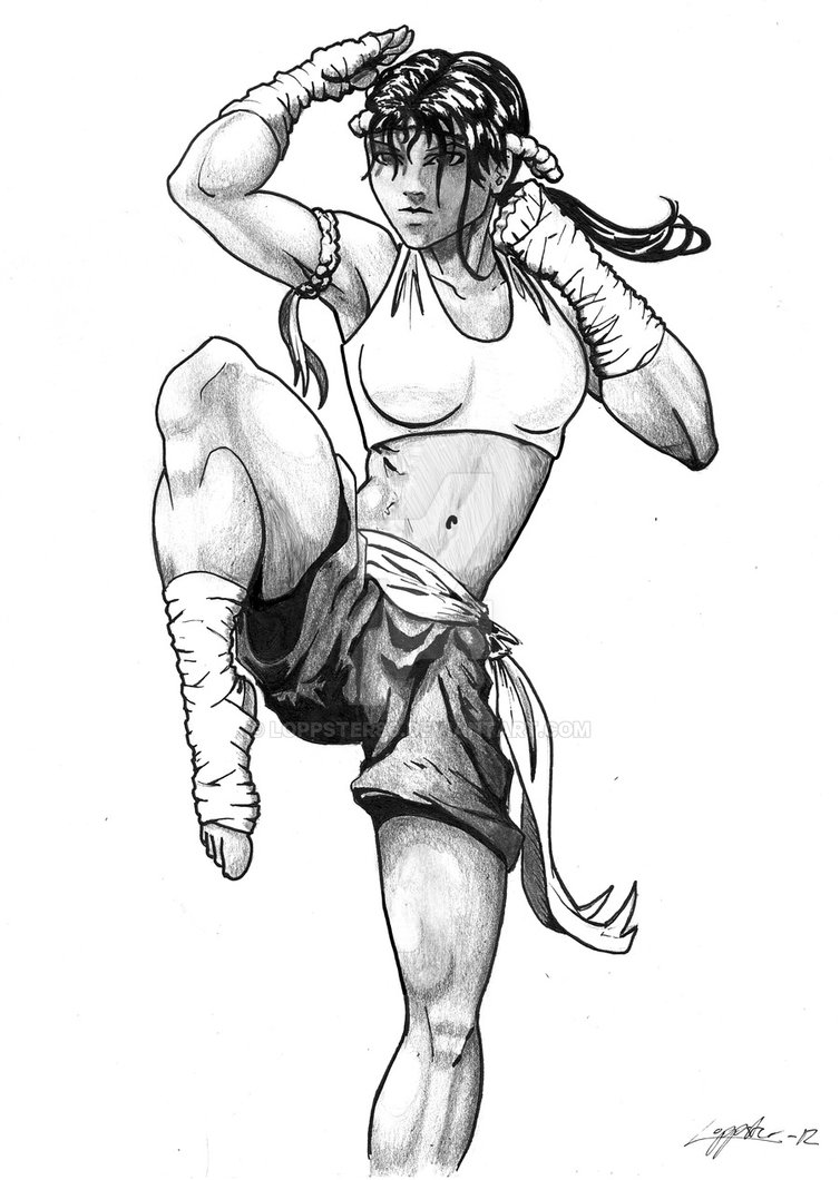 754x1060 Muay Thai 1 By Loppster80