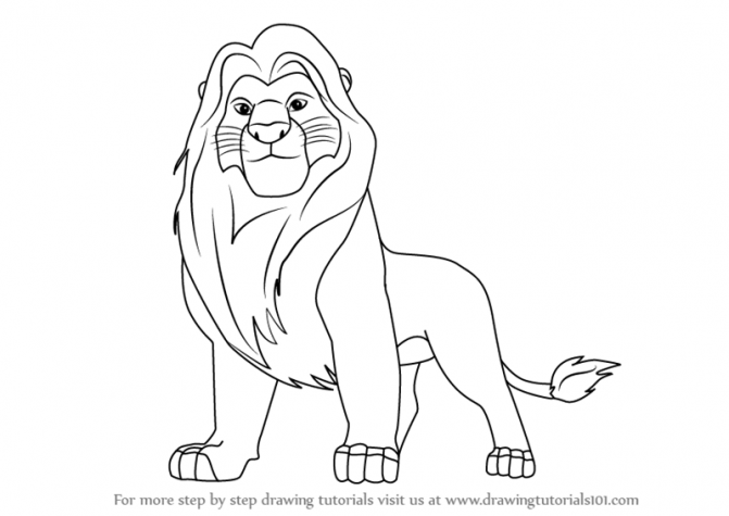 671x475 Coloring Pages Wonderful The Lion King Drawing Drawings Sketch