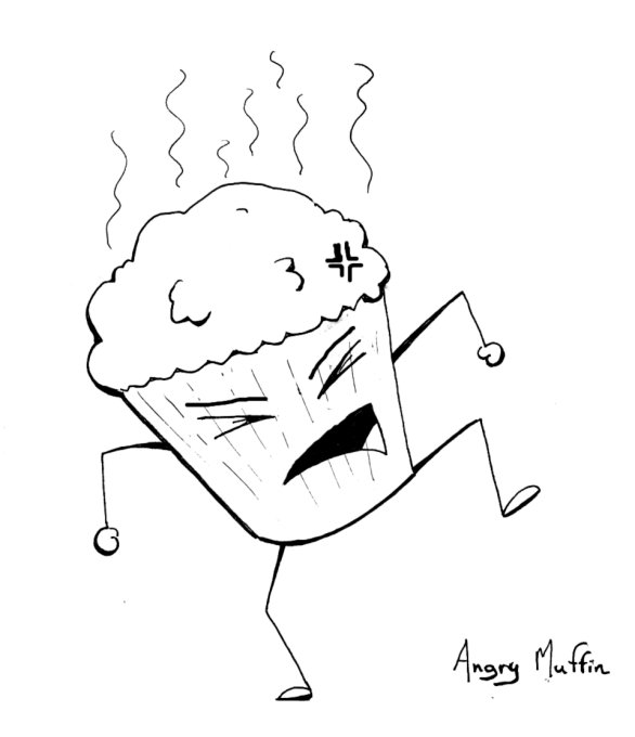586x680 Angry Muffin By Inkcell Illustration
