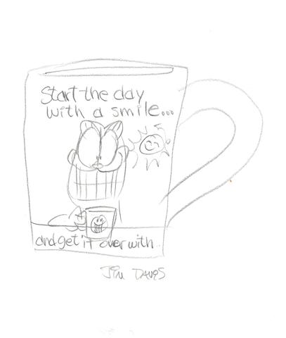407x480 All Jim Davis Sketches Garfield's Art Gallery Amp Collectibles