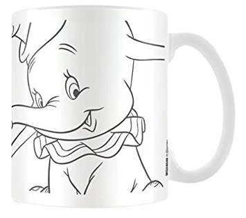 355x315 Dumbo Line Drawing Mug Ceramic Coffee Tea Cup Retro Disney Film