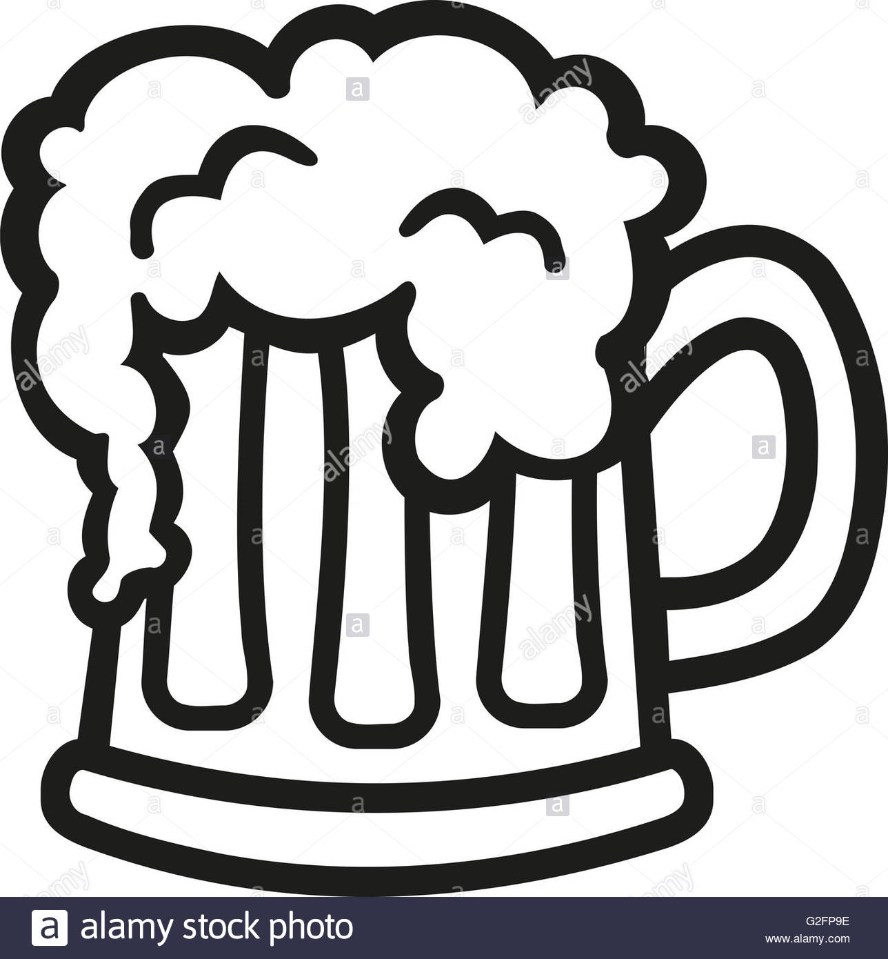 1288x1390 Cartoon Beer Mug Stock Photo 104838314