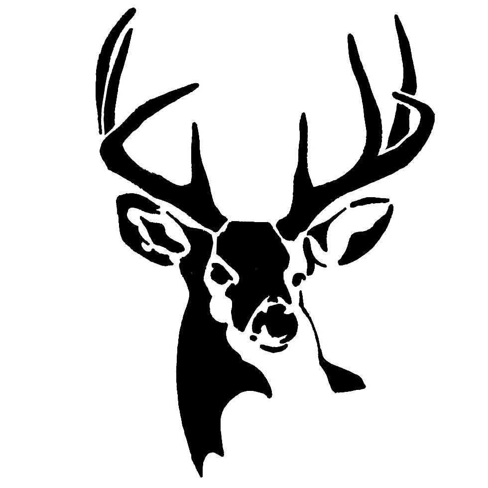 980x980 Simple Deer Skull Drawing