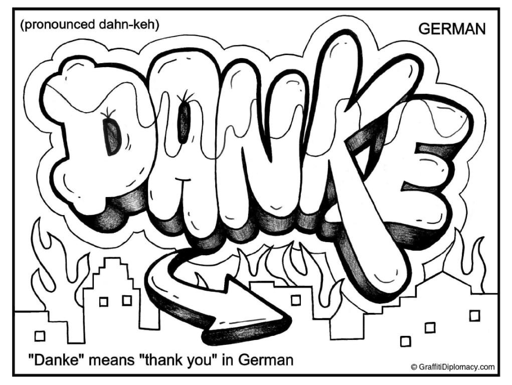 1021x768 Multicultural Graffiti Free Coloring Pages