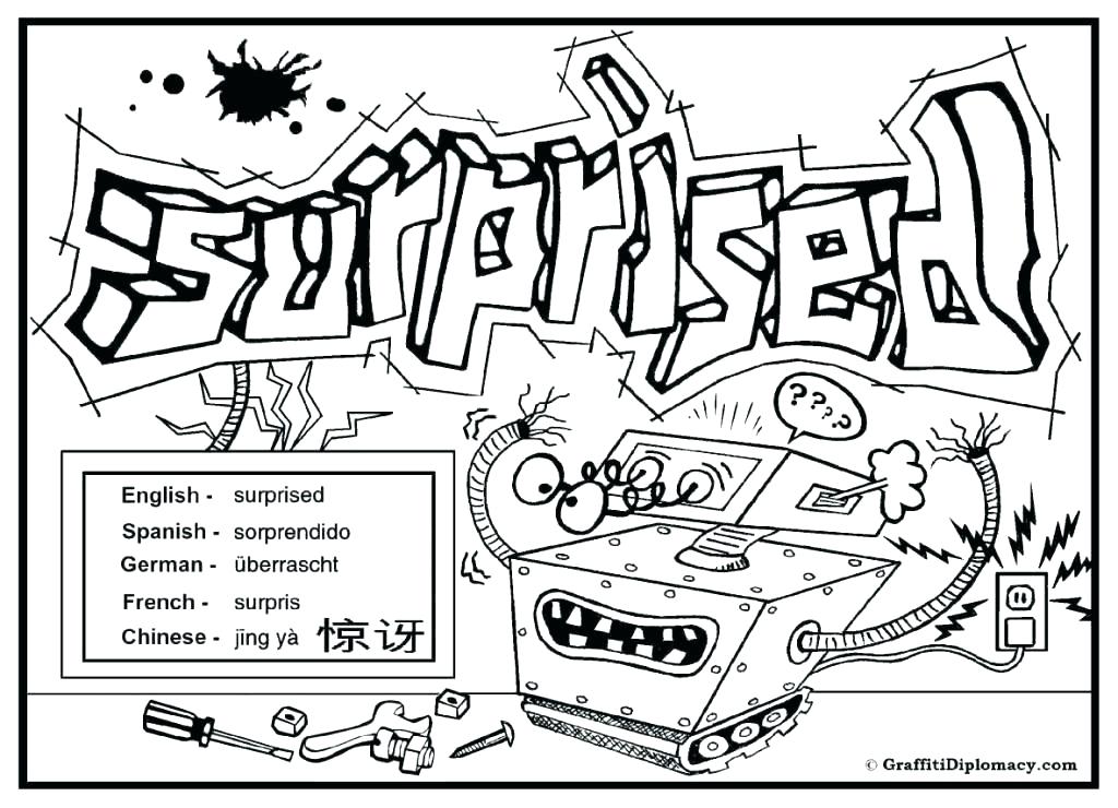 1024x740 Printable Graffiti Coloring Pages Graffiti Coloring Pages