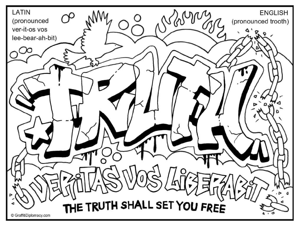 1014x768 Free Printable Graffiti Coloring Page,multicultural Artt For Kids