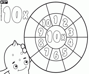 300x250 Multiplication Tables Coloring Pages Printable Games