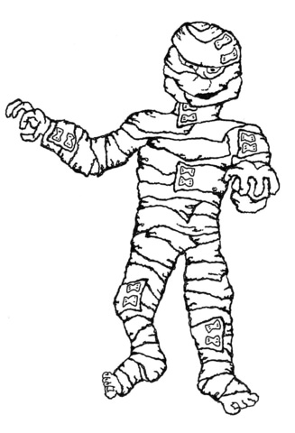 327x480 Halloween Mummy Coloring Page Free Printable Coloring Pages