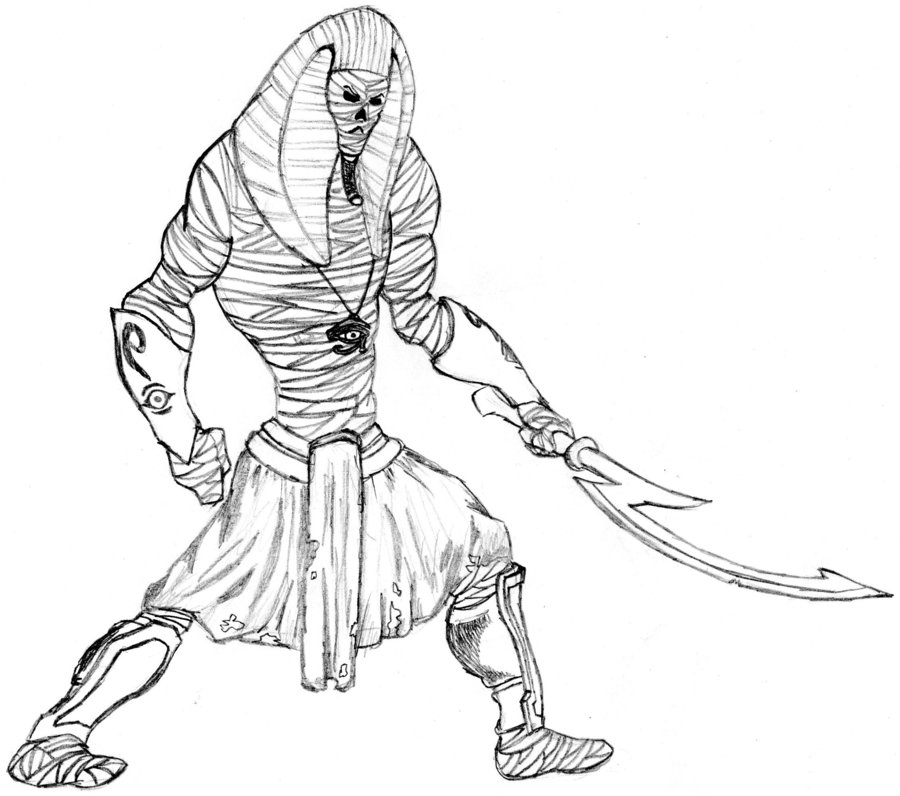 900x796 Mummy Sketch By Music Energy