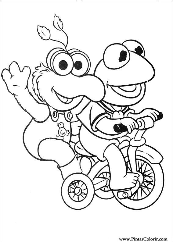 567x794 Drawings To Paint Amp Colour Muppet Babies