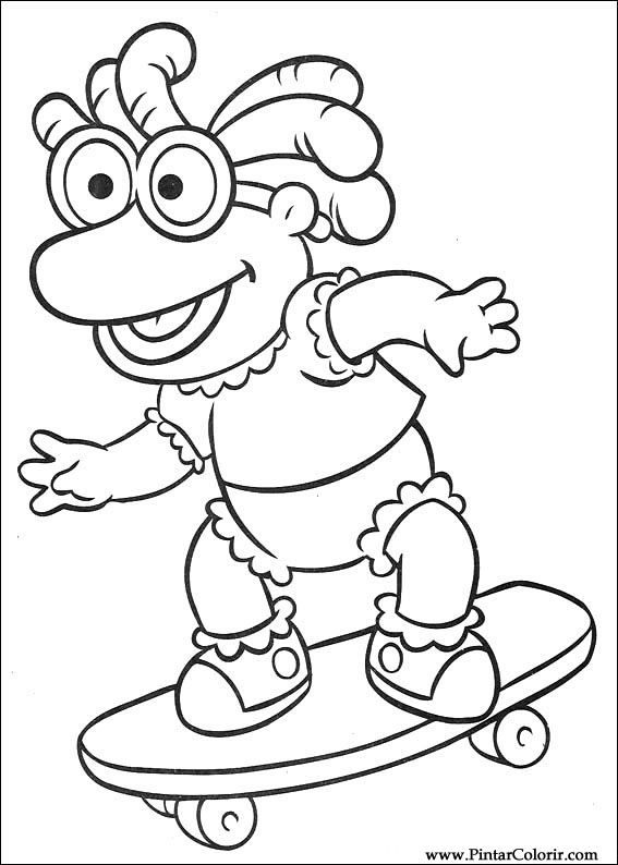 567x794 Drawings To Paint Amp Colour Muppet Babies