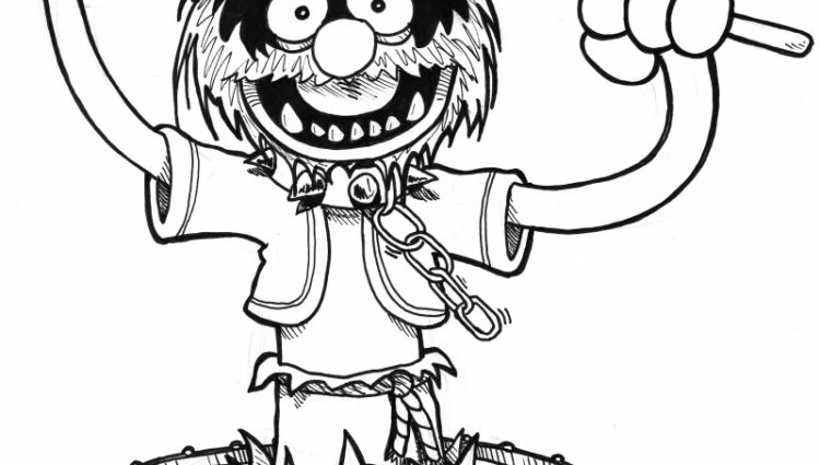 750x425 Drum Drawings Animal From The Muppets. Drawn During Heroes Con