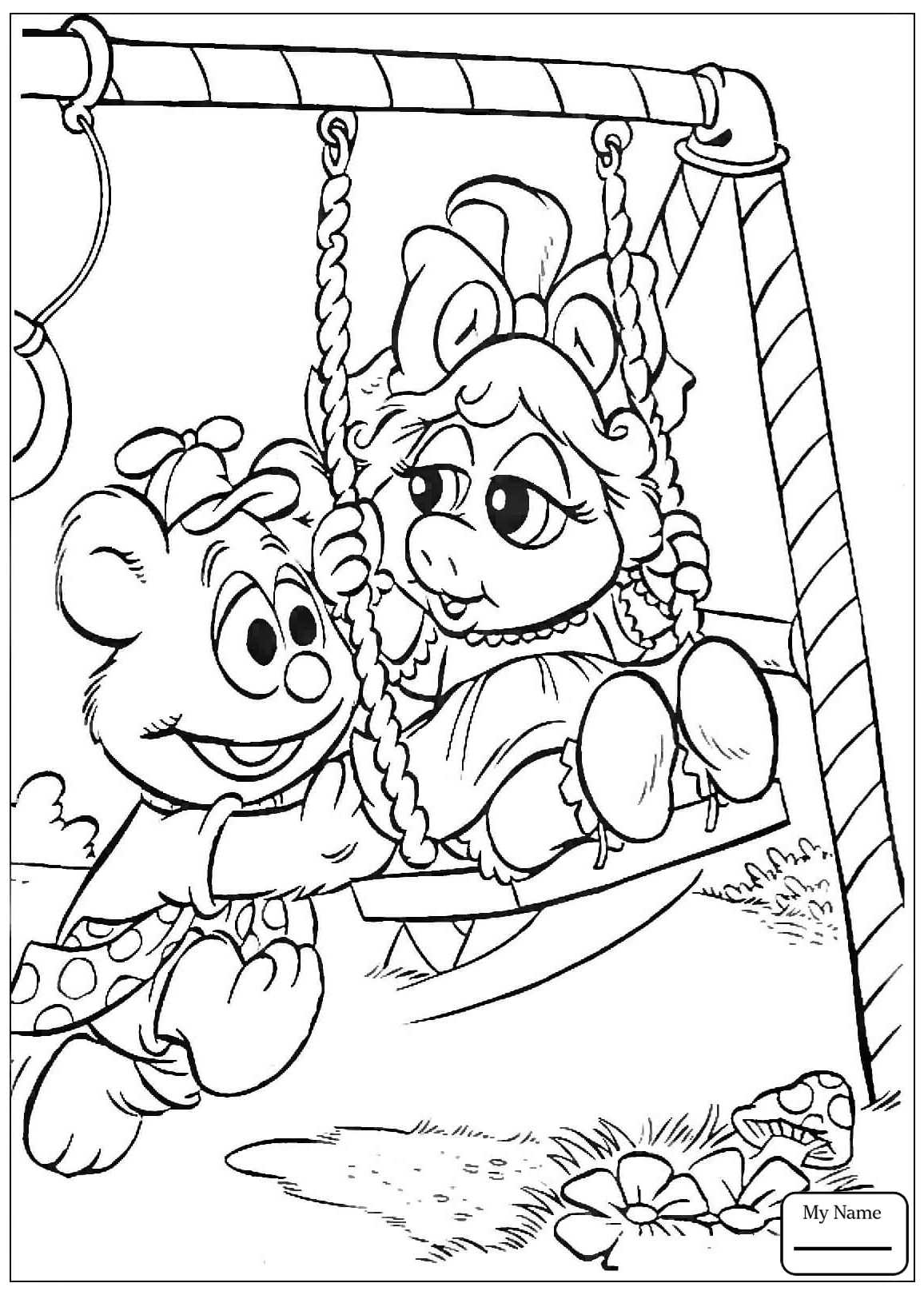 1156x1620 Coloring Pages For Kids Muppets Babies Animal On The Boat