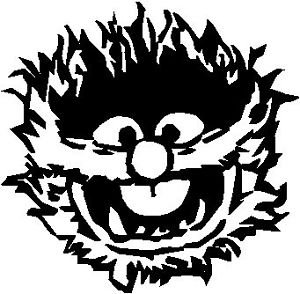 300x294 Animal The Muppets Gloss Vinyl Car Sticker Auto Decal Scooter