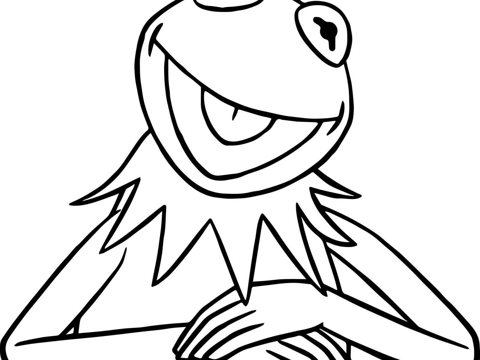 1600x1200 Kermit The Frog Coloring Page Free Printable Realistic
