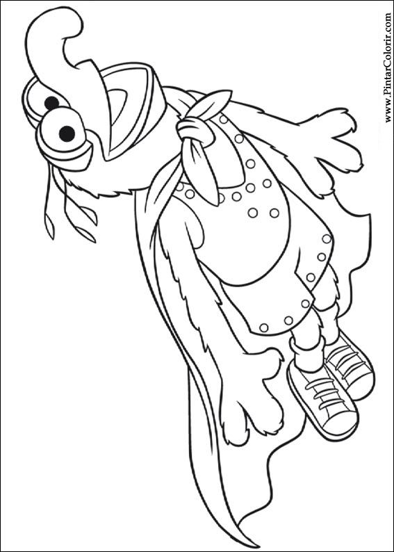 567x794 Drawings To Paint Amp Colour Muppets