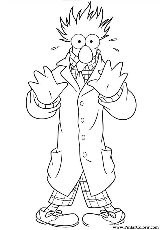 567x794 Drawings To Paint Amp Colour Muppets