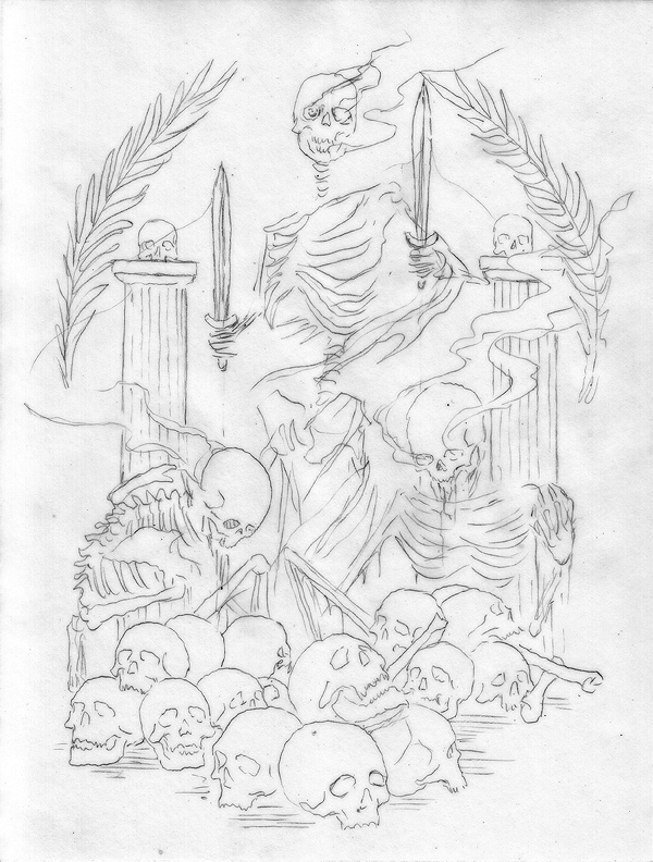 600x792 Riddickart The Black Dahlia Murder Sketch