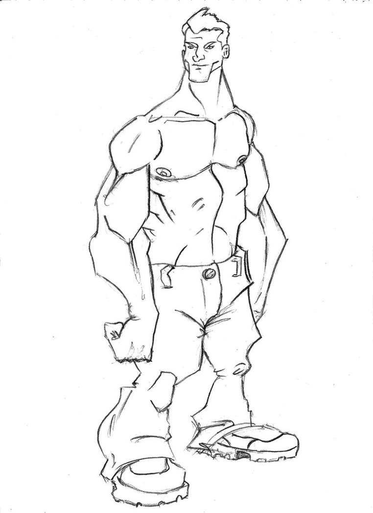 762x1048 Muscle Man By Sebex53