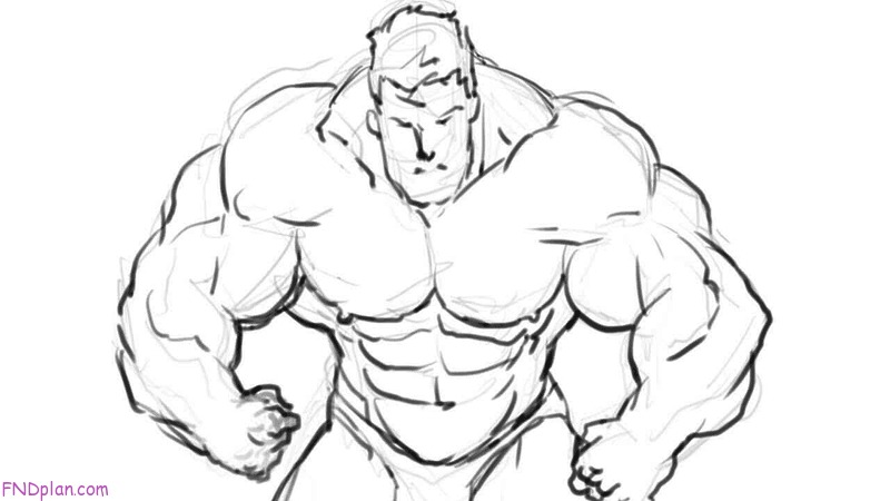 Muscular Body Drawing at GetDrawings | Free download