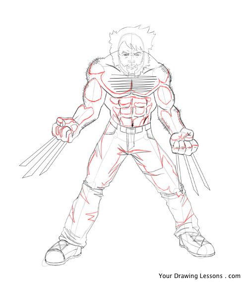 500x572 How To Draw Wolverine Your Drawing Lessons