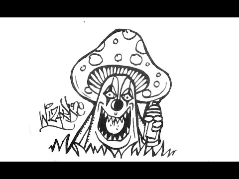 480x360 How To Draw A Mushroom Clown