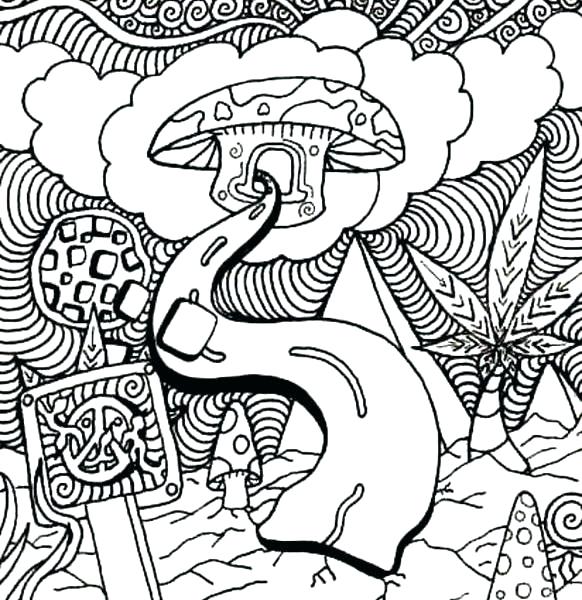 582x600 Trippy Mushroom Coloring Pages Coloring Pages As Coloring Page