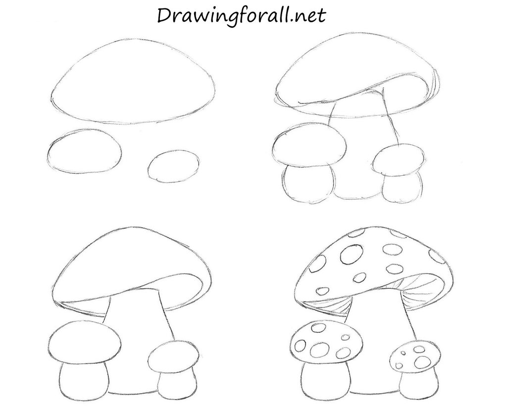 Mushroom Drawing at GetDrawings | Free download