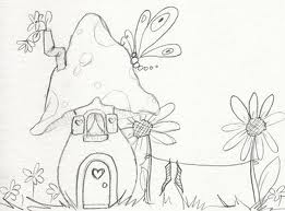261x193 Fairy House Drawing