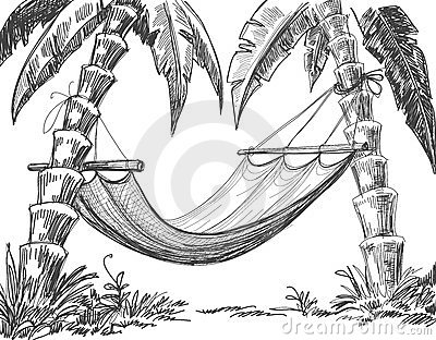 400x312 Hammock Pencil Drawing Sketching Pencil Drawing