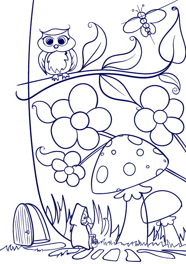 596x843 Learn How To Draw A Mushroom