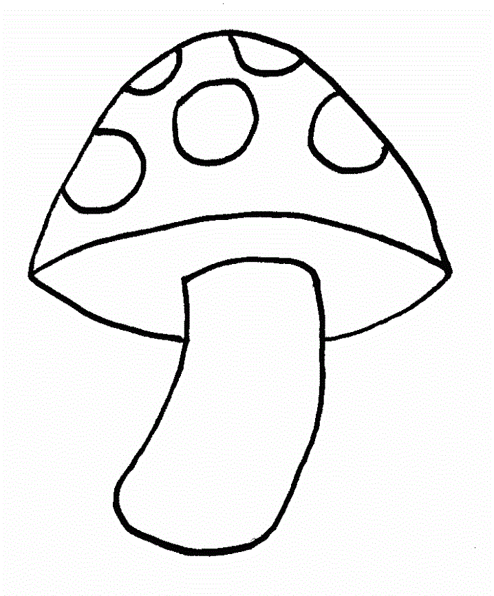 718x867 Mushrooms Coloring Pages