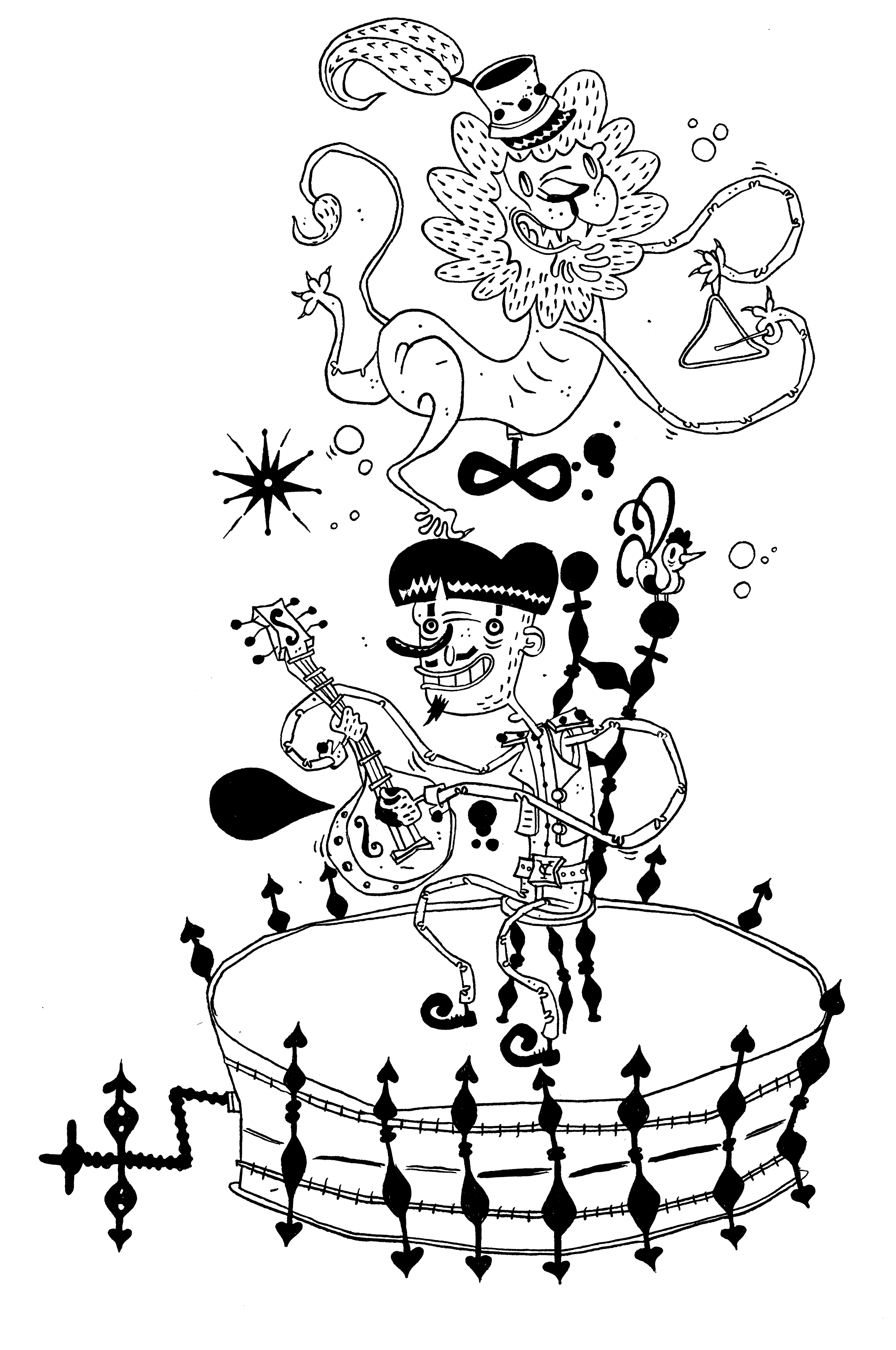 3029x4563 Music Box T Shirt Yann Crozet Art Director Illustrator