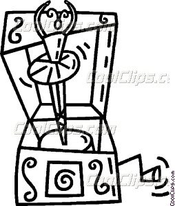 254x300 Music Box Vector Clip Art
