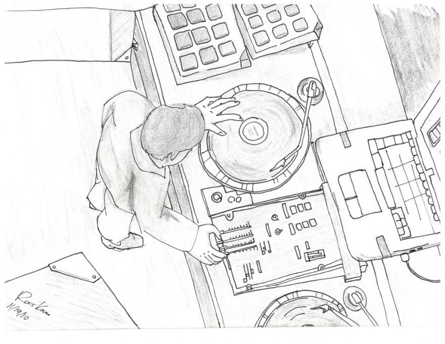 880x680 Music Turntables. Life People. Drawings. Pictures. Drawings Ideas