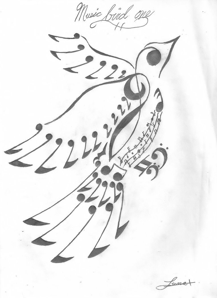 763x1048 Music Note Bird By Dametsuna21